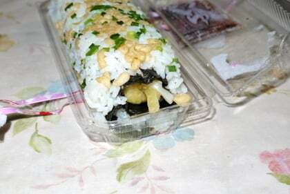 讃岐うどんと天ぷらの太巻き