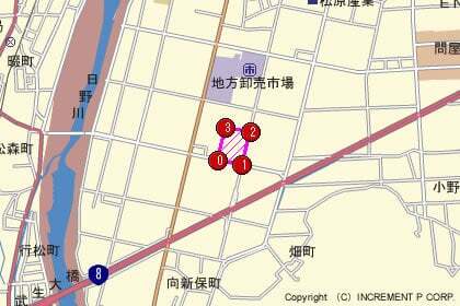 ユース北日野店の地図