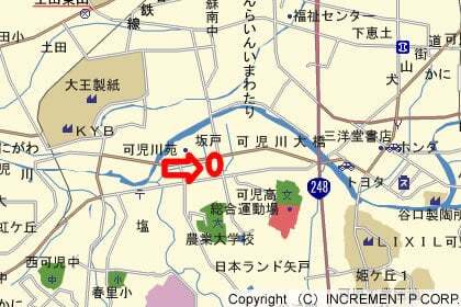 スーパーセンターオークワ可児坂戸店の地図
