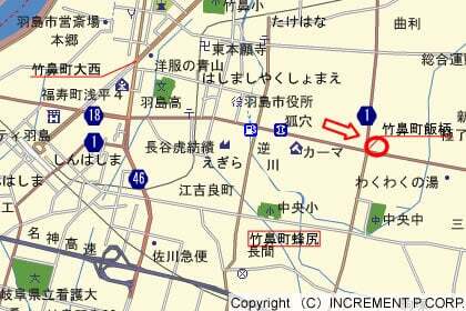 テックランド岐阜羽島店の地図