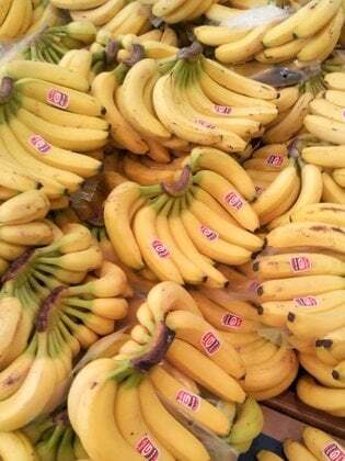バナナ売場の写真