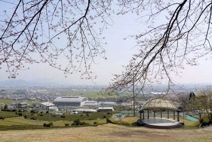 霞間ヶ渓公園からの景色の写真