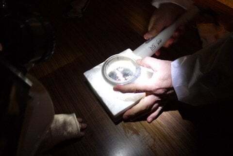 実験コーナーの写真