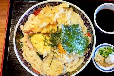 天ぷらころうどんの写真