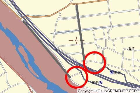 養老SA スマートインターチェンジの図の写真