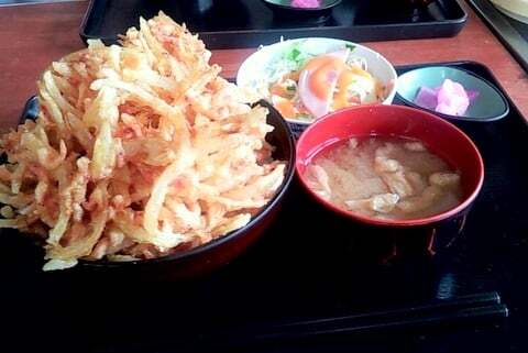桜エビのかき揚げ丼の写真