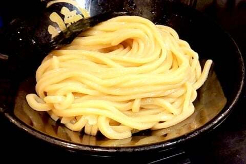 つけ麺の麺の写真