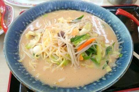 餃子の王将のちゃんぽん麺の写真