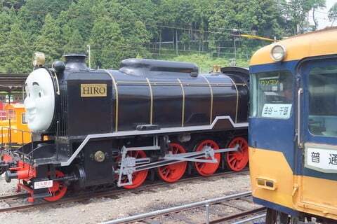千頭駅のトーマスフェアの写真