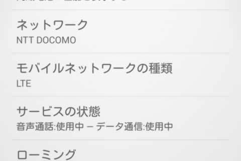 みおふぉんのAPNで接続後の写真