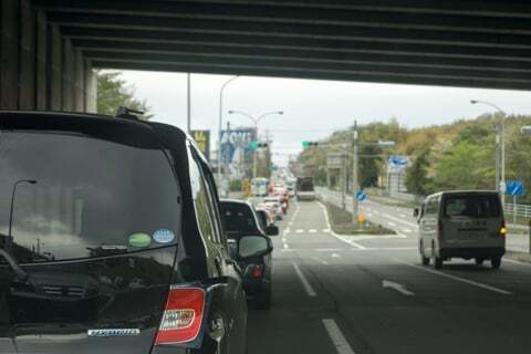 イオンモール桑名の渋滞の写真