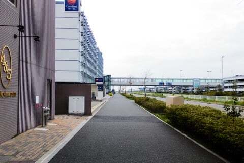 東横インからセントレアへの写真