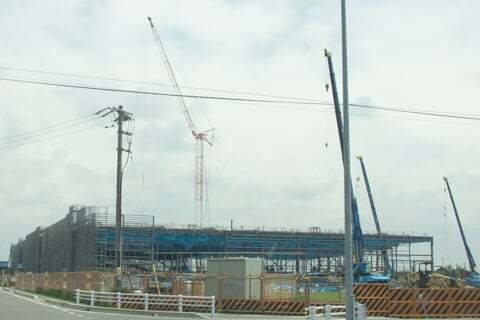 コストコホールセール岐阜羽島倉庫店は建設建方が始まり大きな建物が見えてきました コラム更新日記