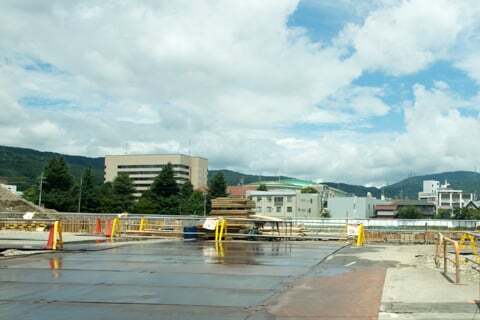 レイクウォーク岡谷の建設の様子の写真