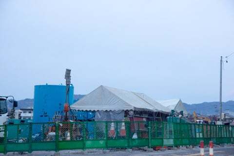 イオンモール東松本の予定地工事の写真