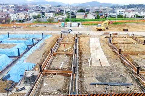 守山区下志段味商業施の工事の様子の写真