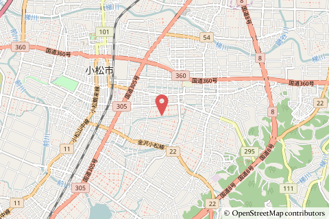 イオンモール新小松の地図の写真