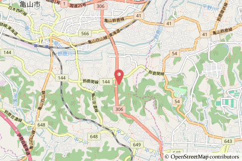 オークワ亀山店予定地地図の写真