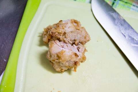 焼き具合確認の写真