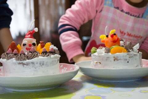 ケーキ完成の写真