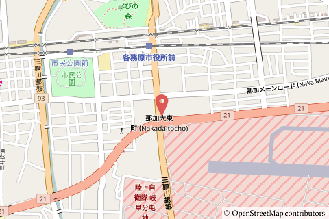 スギドラッグ各務原市役所前店の予定地地図の写真