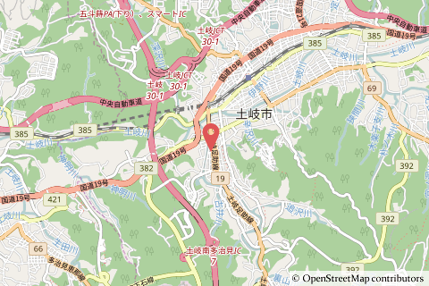 セブンイレブン土岐土岐口店の地図の写真