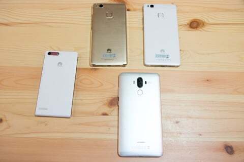 スマートフォンのHUAWEIの写真