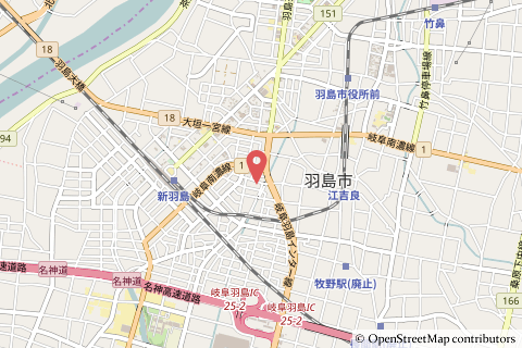かつや岐阜羽島店の地図の写真