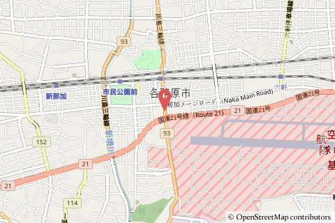 スギ薬局各務原市役所前店の地図の写真