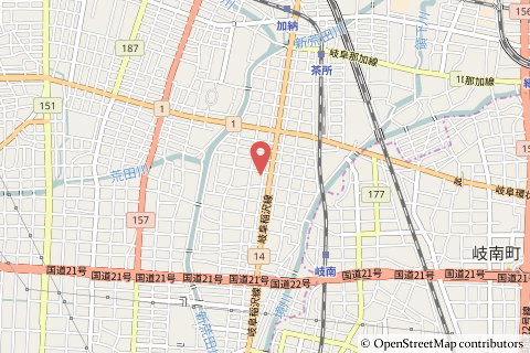 A-プライス岐阜店の地図の写真