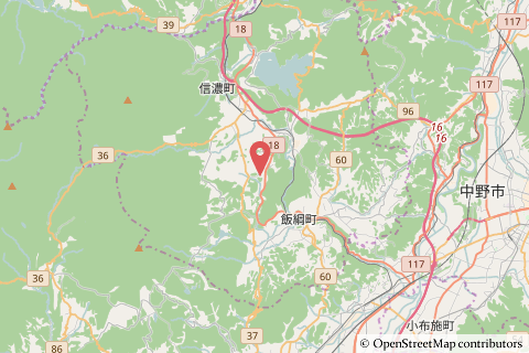 そば処ふじさとの地図の写真