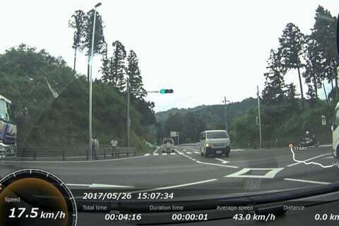 国道21号線と戦国ロードの交差点の写真