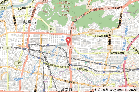 岐阜市入舟町のスギ薬局グループ地図の写真