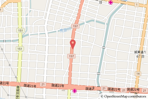 Vドラッグ茜部本郷店予定地地図の写真