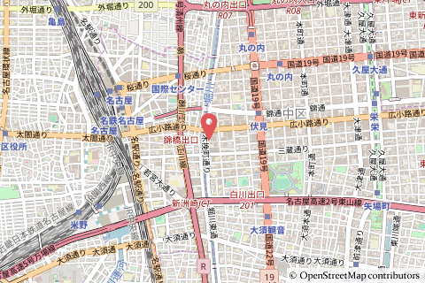 テラッセ納屋橋の地図の写真