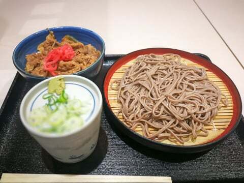 もりそば&ミニ牛丼の写真
