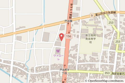 大阪屋ショップ戸出店予定地地図の写真