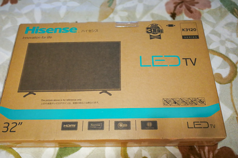 初めて国外メーカーのテレビ・ハイセンス液晶テレビを買ってみました