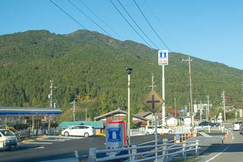 ローソン中津川加子母店の看板の写真