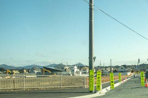 掛川市下垂木一丁田地区区画整理事業地内の写真