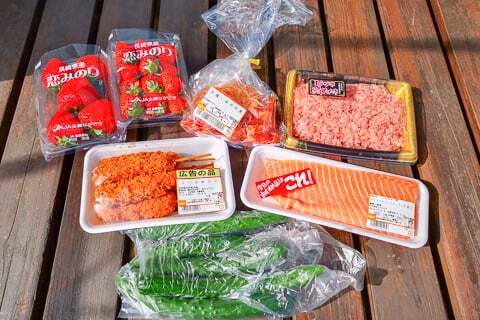 地元でもよく見かける特売品の写真