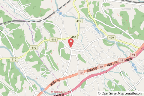 ファミリーマート中津川坂本中町店の地図の写真