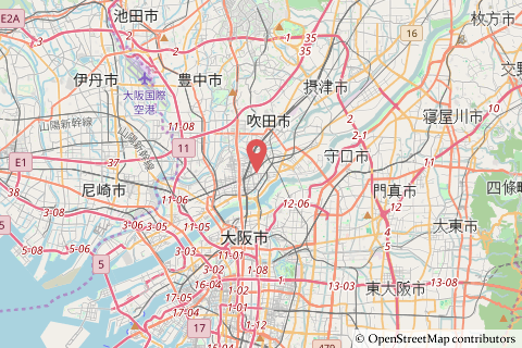 バロー淡路店の地図の写真