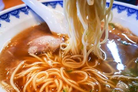 宮川中華そばの麺の写真