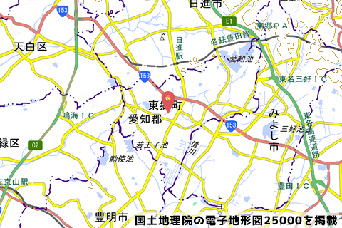 (仮称)ららぽーと愛知東郷町の予定地地図の写真