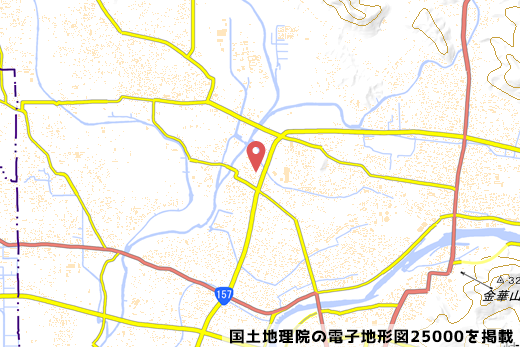ファミリーマート岐阜正木南店の位置の写真