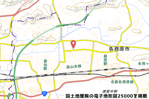 スターバックスコーヒーDT各務原店(仮称)の地図の写真