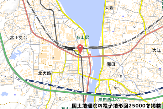 予定地の地図の写真