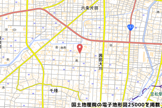 うずらベーカリーのお店の位置の写真