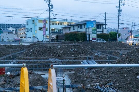 基礎工事の写真